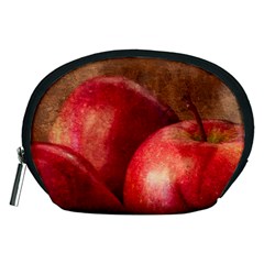 Three Red Apples Accessory Pouch (medium) by FunnyCow