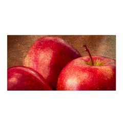 Three Red Apples Satin Wrap by FunnyCow