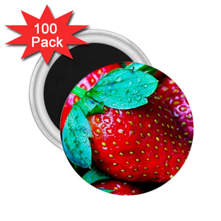 Red Strawberries 2.25  Magnets (100 pack) 