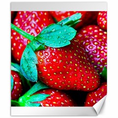 Red Strawberries Canvas 20  X 24  by FunnyCow