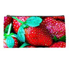 Red Strawberries Pencil Cases by FunnyCow