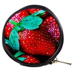 Red Strawberries Mini Makeup Bags Front