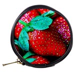 Red Strawberries Mini Makeup Bags Back