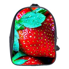 Red Strawberries School Bag (xl) by FunnyCow