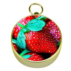 Red Strawberries Gold Compasses by FunnyCow