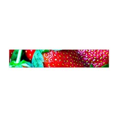 Red Strawberries Flano Scarf (mini) by FunnyCow