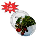 Red Raspberries In A Teacup 1.75  Buttons (100 pack)  Front