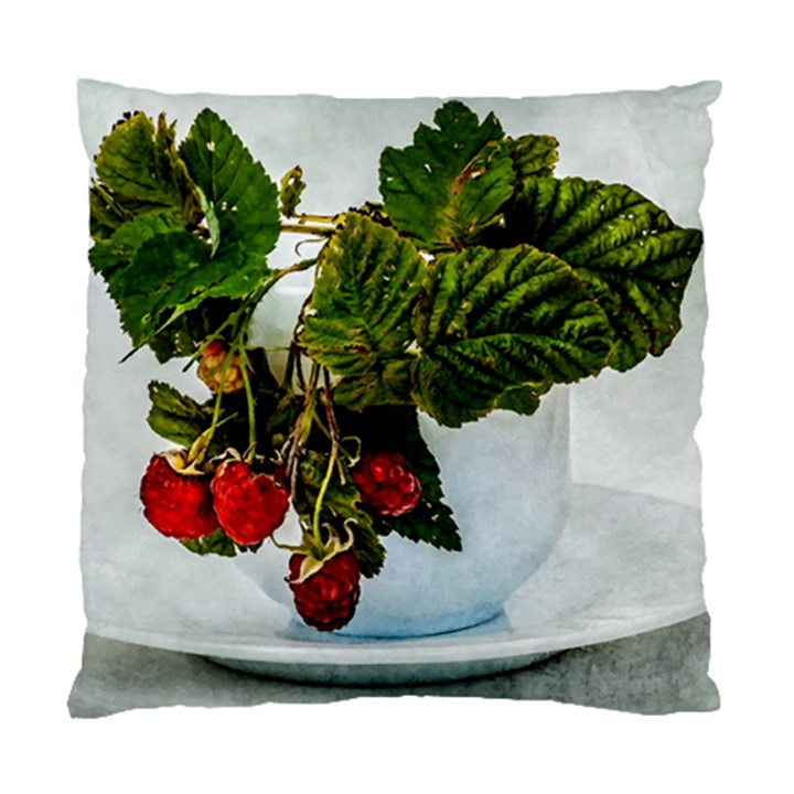 Red Raspberries In A Teacup Standard Cushion Case (One Side)