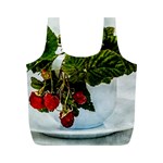 Red Raspberries In A Teacup Full Print Recycle Bag (M) Front