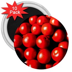 Pile Of Red Tomatoes 3  Magnets (10 Pack)  by FunnyCow