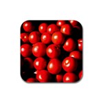 Pile Of Red Tomatoes Rubber Square Coaster (4 pack)  Front