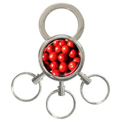 Pile Of Red Tomatoes 3-ring Key Chains by FunnyCow