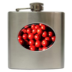 Pile Of Red Tomatoes Hip Flask (6 Oz) by FunnyCow