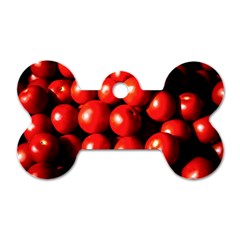 Pile Of Red Tomatoes Dog Tag Bone (two Sides) by FunnyCow