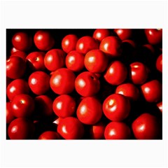 Pile Of Red Tomatoes Large Glasses Cloth (2-side) by FunnyCow