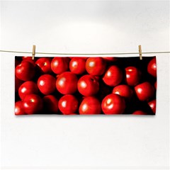 Pile Of Red Tomatoes Hand Towel by FunnyCow