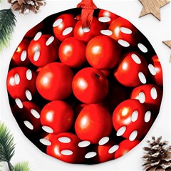 Pile Of Red Tomatoes Round Filigree Ornament (two Sides) by FunnyCow