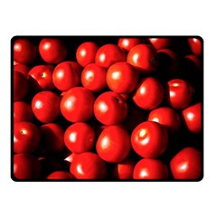 Pile Of Red Tomatoes Double Sided Fleece Blanket (small)  by FunnyCow