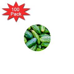 Pile Of Green Cucumbers 1  Mini Buttons (100 Pack)  by FunnyCow