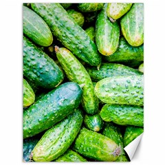 Pile Of Green Cucumbers Canvas 36  X 48  by FunnyCow