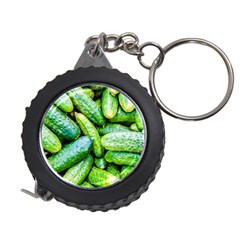 Pile Of Green Cucumbers Measuring Tape