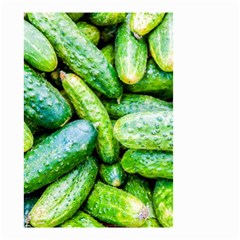 Pile Of Green Cucumbers Small Garden Flag (two Sides) by FunnyCow