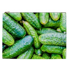 Pile Of Green Cucumbers Cosmetic Bag (xxl) by FunnyCow