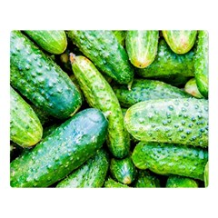 Pile Of Green Cucumbers Double Sided Flano Blanket (large)  by FunnyCow