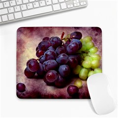 Red And Green Grapes Large Mousepads by FunnyCow