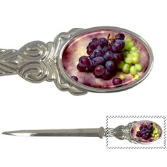 Red And Green Grapes Letter Opener by FunnyCow