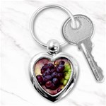 Red And Green Grapes Key Chains (Heart)  Front