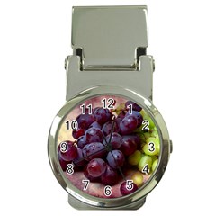 Red And Green Grapes Money Clip Watches by FunnyCow