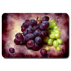 Red And Green Grapes Large Doormat  by FunnyCow