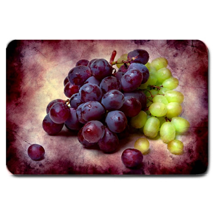 Red And Green Grapes Large Doormat 