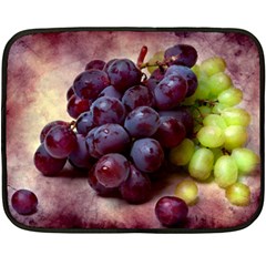 Red And Green Grapes Fleece Blanket (mini) by FunnyCow