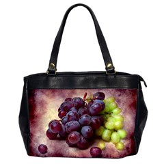 Red And Green Grapes Oversize Office Handbag (2 Sides) by FunnyCow