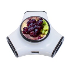 Red And Green Grapes 3-port Usb Hub by FunnyCow