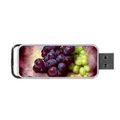 Red And Green Grapes Portable Usb Flash (two Sides) by FunnyCow