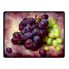 Red And Green Grapes Double Sided Fleece Blanket (small)  by FunnyCow