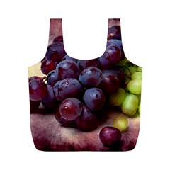 Red And Green Grapes Full Print Recycle Bag (m) by FunnyCow