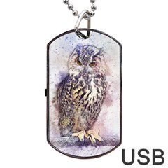 Bird 2552769 1920 Dog Tag Usb Flash (two Sides) by vintage2030