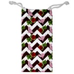 Cat Rose Chevron Jewelry Bag Front