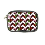 Cat Rose Chevron Coin Purse Front