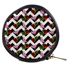 Cat Rose Chevron Mini Makeup Bags