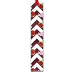 Cat Rose Chevron Large Book Marks Front