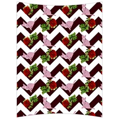 Cat Rose Chevron Back Support Cushion by snowwhitegirl