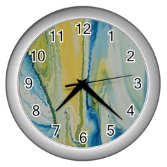 Caribbean Wall Clock (silver) by WILLBIRDWELL