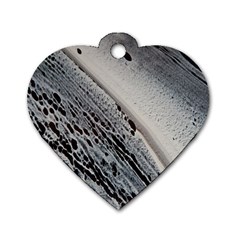 Black And White Dog Tag Heart (two Sides) by WILLBIRDWELL