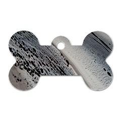 Black And White Dog Tag Bone (one Side) by WILLBIRDWELL