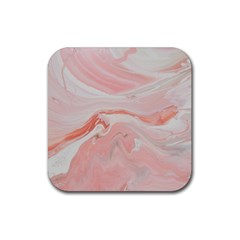 Pink Clouds Rubber Coaster (square)  by WILLBIRDWELL